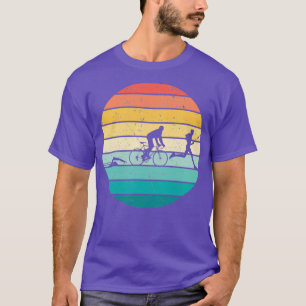 Triathlon retro swim bike run 703 triathlon lover T-Shirt