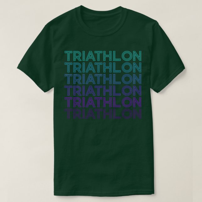Triathlon Retro T-Shirt (Design Front)