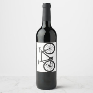 Triathlon Road Bike T Shirt Bicycle Rider Gift Cyc Wine Label