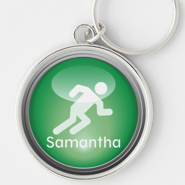 Triathlon RUN Customised Keychain (Front)