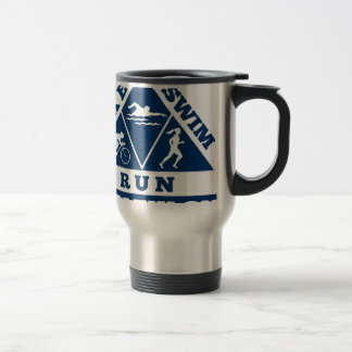 triathlon run swim bike travel mug