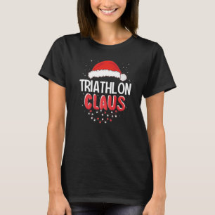Triathlon Santa Claus Christmas Matching Costume P T-Shirt