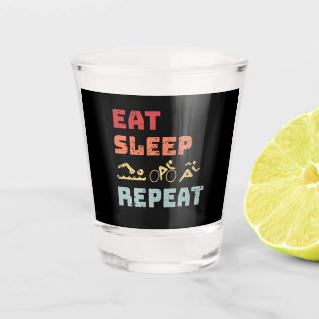 Triathlon Shot Glass (Front)