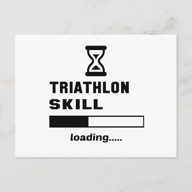 Triathlon skill Loading...... Postcard (Front)