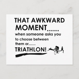 Triathlon Sports Designs Postcard