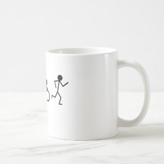 Triathlon Stick Figures Coffee Mug