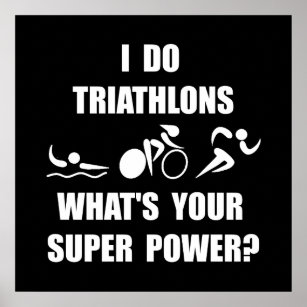 Triathlon Super Power Poster