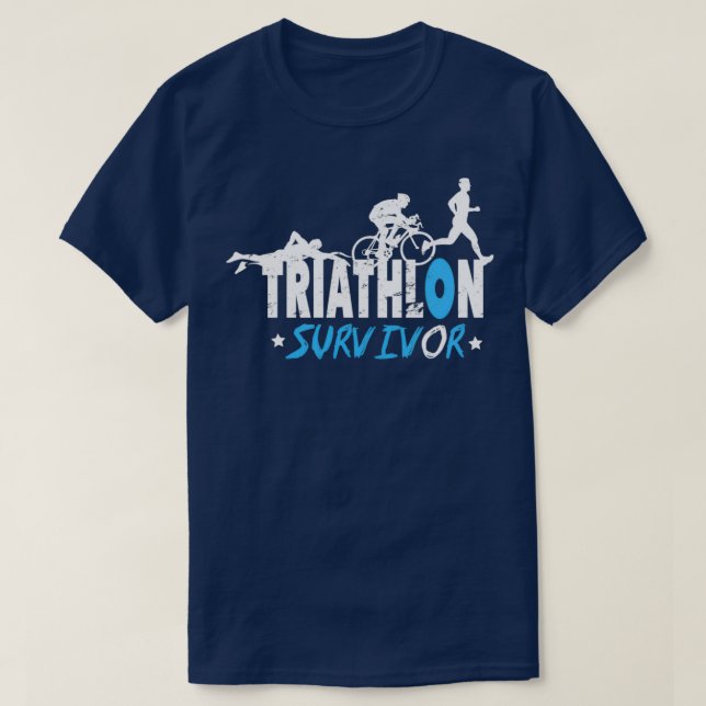 Triathlon survivor T-Shirt (Design Front)