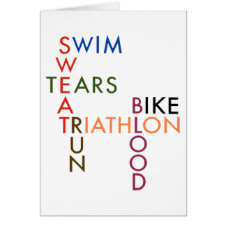 triathlon Swim Bike Run Blood Sweat Tears