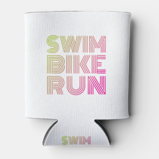 Triathlon swim bike run can cooler