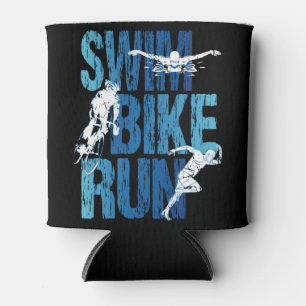 Triathlon - Swim Bike Run Can Cooler