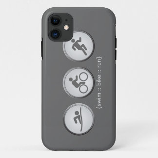 Triathlon Swim-Bike-Run iPhone 5 Case (grey)