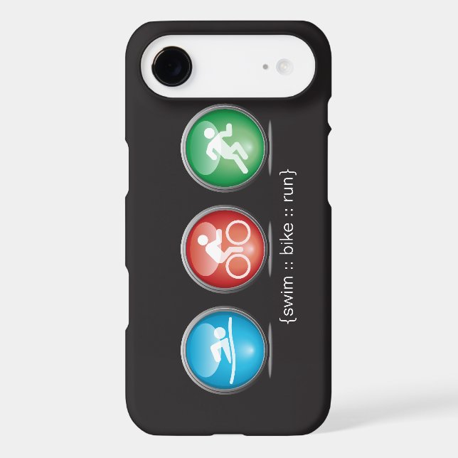Triathlon Swim-Bike-Run iPhone 6 case (white) (Back)