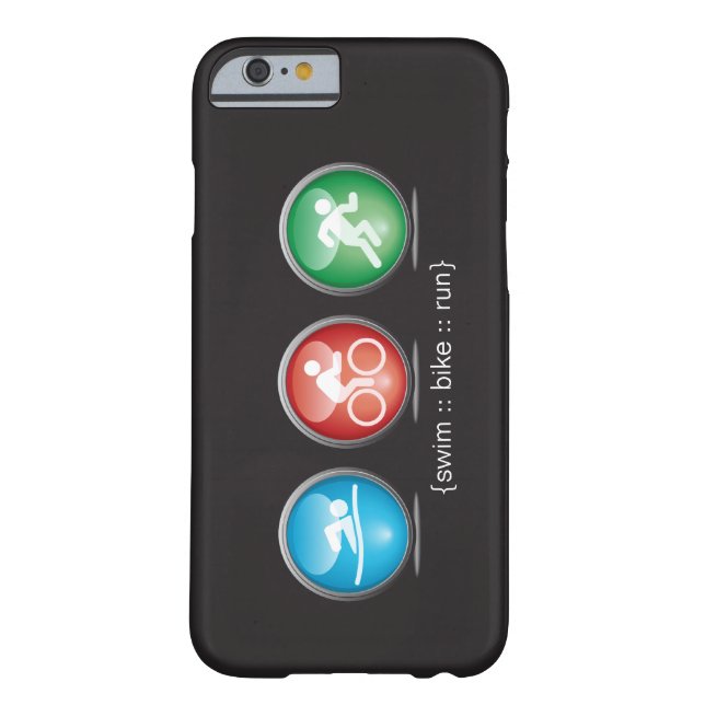 Triathlon Swim-Bike-Run iPhone 6 case (white) (Back)