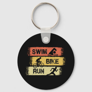 Triathlon - Swim Bike Run Key Ring