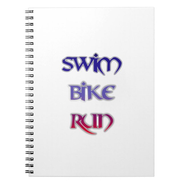 Triathlon Swim Bike Run Notebook (Front)