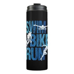 Triathlon - Swim Bike Run Thermal Tumbler