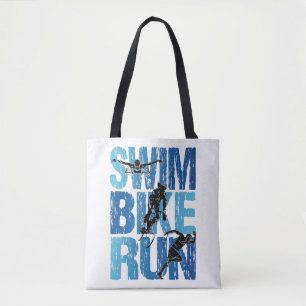 Triathlon - Swim Bike Run Tote Bag