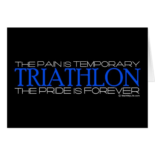 Triathlon – The Pride is Forever (Front Horizontal)