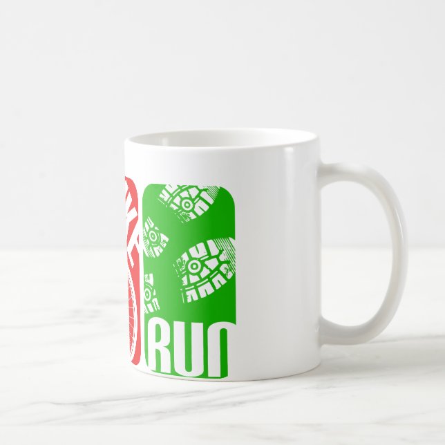 Triathlon TRI Colour Blocks Coffee Mug (Right)