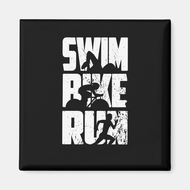 Triathlon Triathlet Magnet (Front)