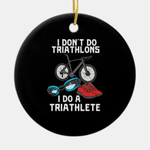 Triathlon Triathlete Ceramic Ornament