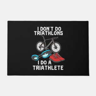 Triathlon Triathlete Doormat