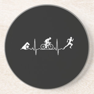 Triathlon - Triathlon Heartbeat Coaster