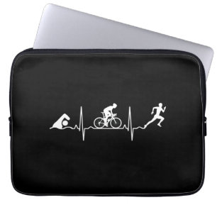Triathlon - Triathlon Heartbeat Laptop Sleeve