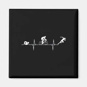 Triathlon - Triathlon Heartbeat Magnet