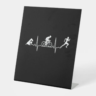 Triathlon - Triathlon Heartbeat Pedestal Sign