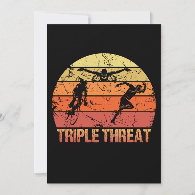 Triathlon Triple Threat Vintage (Front)