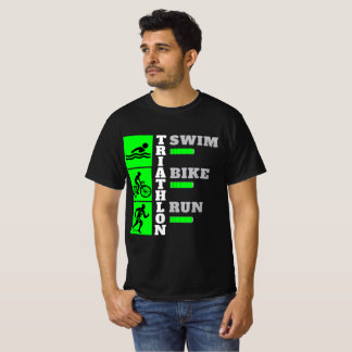 Triathlon Triumph: Swim, Bike, Run acesories sport T-Shirt