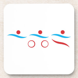 Triathlon unique gift coaster