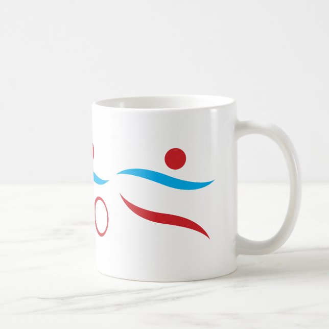 Triathlon unique gift coffee mug (Right)