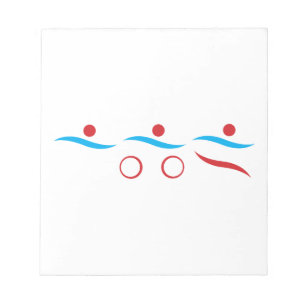Triathlon unique gift notepad