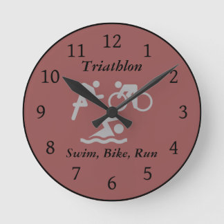 Triathlon wall clock