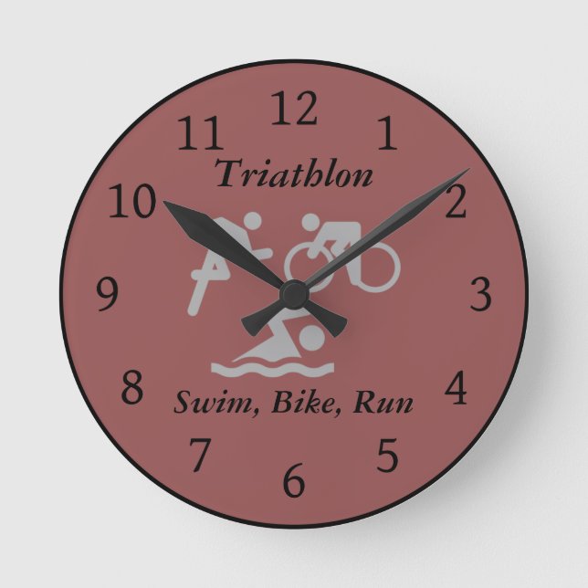 Triathlon wall clock (Front)