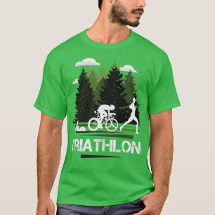 Triathlon Wonderful Nature Sticker T-Shirt