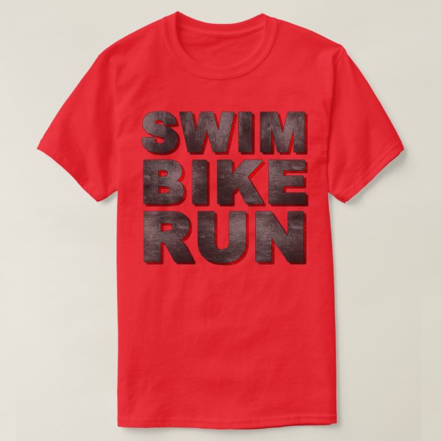 triathlonswim bike run T-Shirt (Design Front)