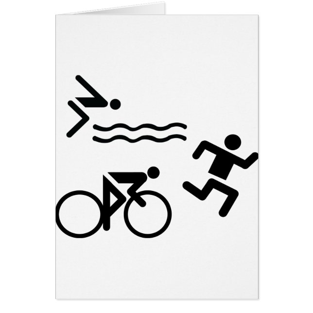 Triatholon - running swimming cycling (Front)