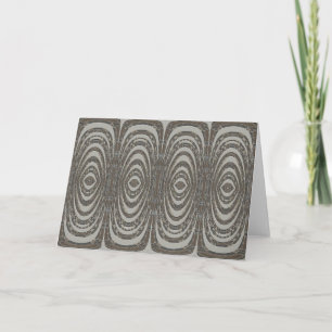 Tribal Abstract in Brown Holiday Card