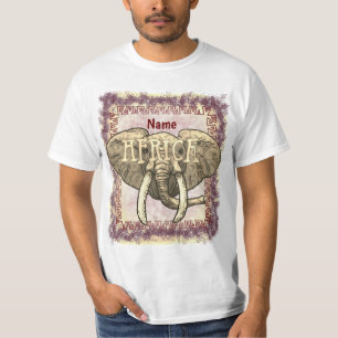 Tribal Africa Elephant  t-shirt