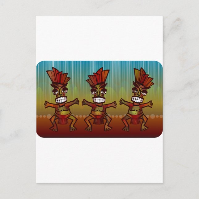 Tribal African Dance Postcard (Front)