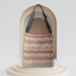 Tribal African Design Crossbody Bag