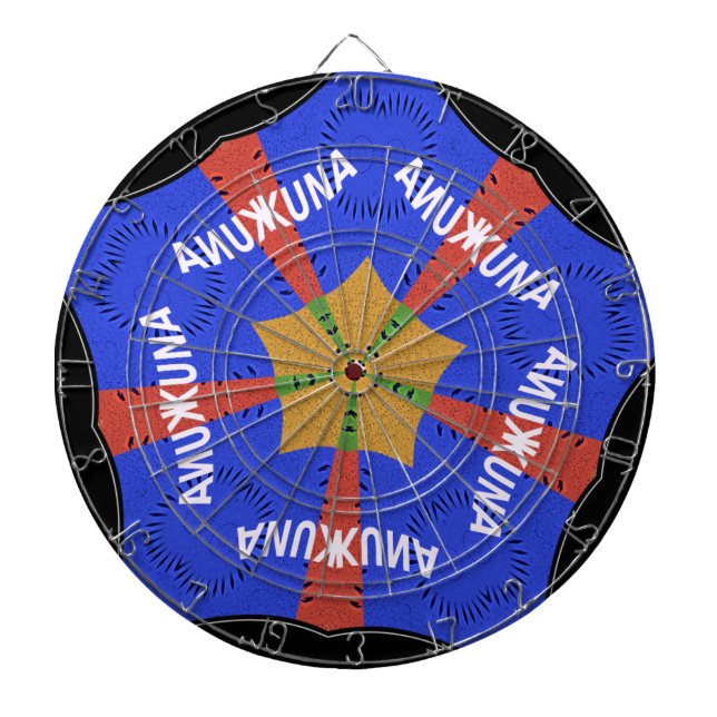 Tribal African Design: Hakuna Matata Dartboard (Front)