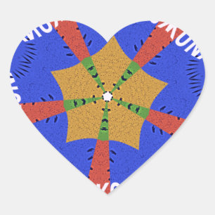 Tribal African Design: Hakuna Matata Heart Sticker