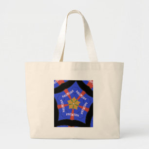 Tribal African Design: Hakuna Matata Large Tote Bag
