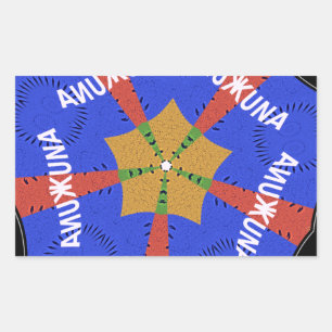 Tribal African Design: Hakuna Matata Rectangular Sticker