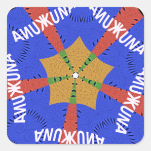 Tribal African Design: Hakuna Matata Square Sticker